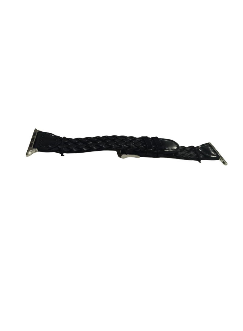 Braid Leather Watch Band Strap For iWatch Series 3 - Image 1